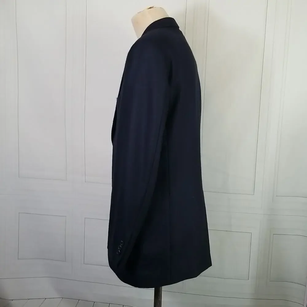 JOHN W. Nordstrom 44R Sport Coat Loro Pianna Italy 100% Cashmere Navy Two Button